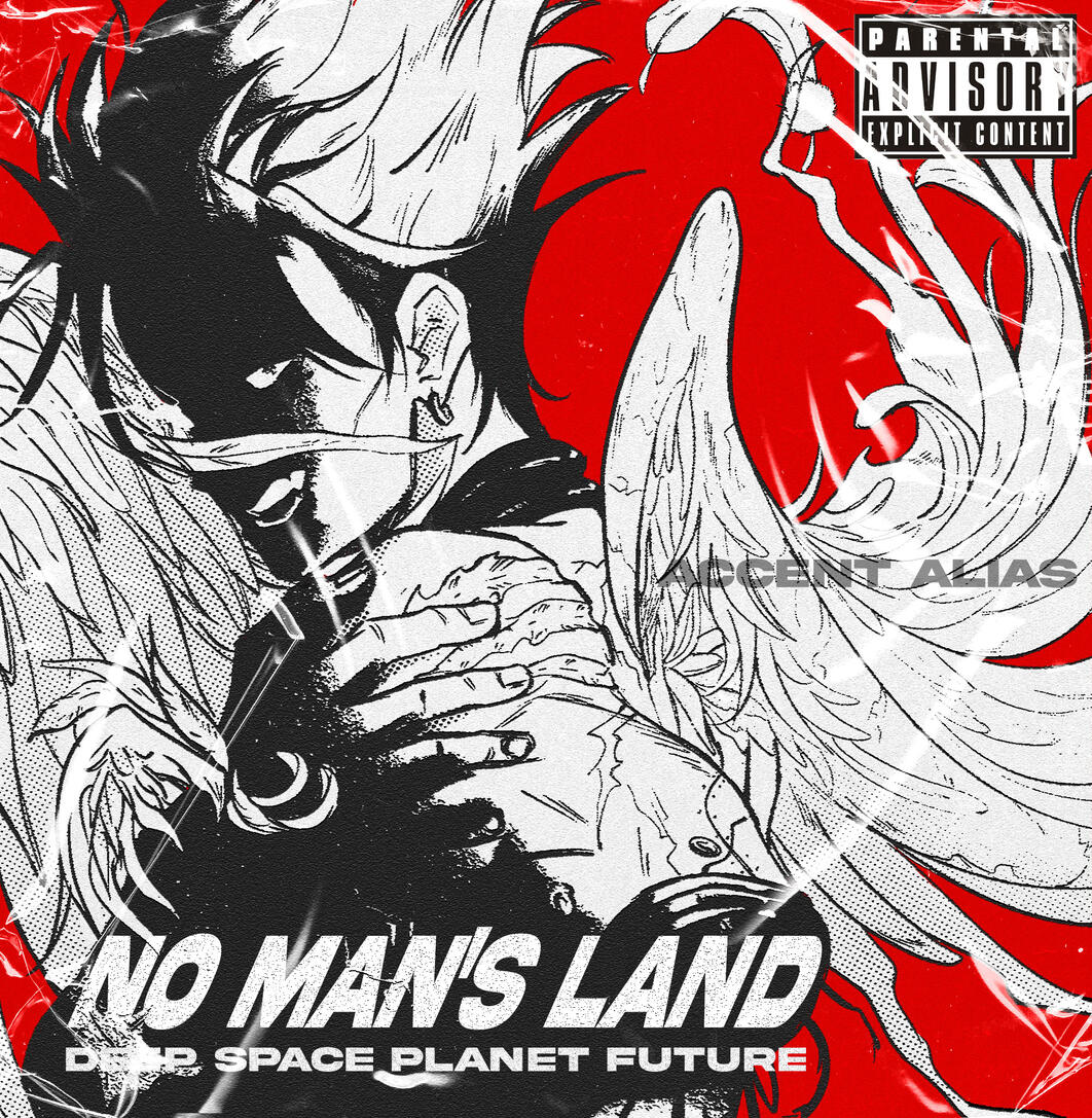 Album cover design featuring Vash the Stampede from Yasuhiro Nightow's "TRIGUN".